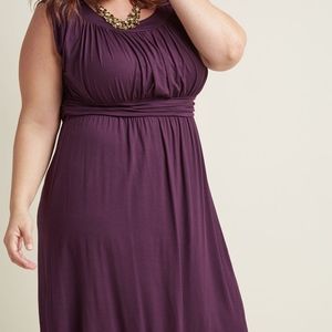 ModCloth I Love Your Jersey Dress in Plum